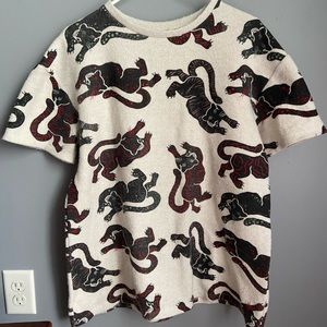 Zara Tiger Felt Shirt